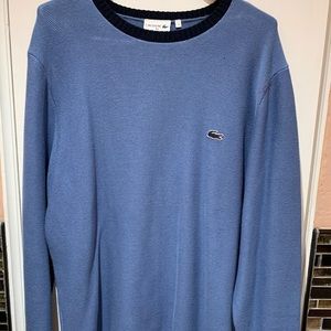 Men’s blue Lacoste sweater
